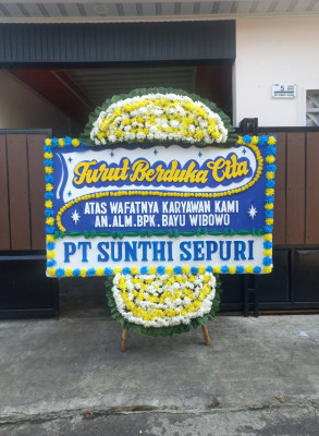 Papan Bunga Duka di Mojowarno